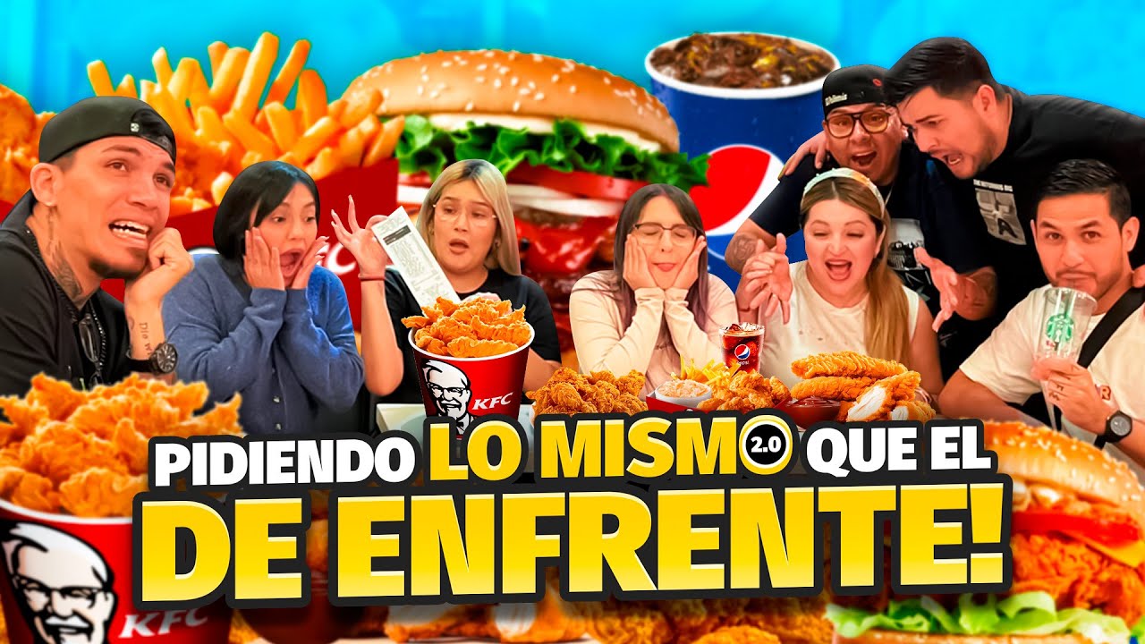 PIDIENDO LO MISMO QUE LAS PERSONAS DE ENFRENTE 2.0🍔🍕//BUSCAMOS A LADY INCERTIDUMBRE😨