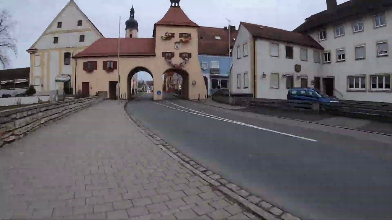 Von Schwabach nach Allersberg - schnellste Radvariante via Penzendorf Rednitzhembach Altenfelden