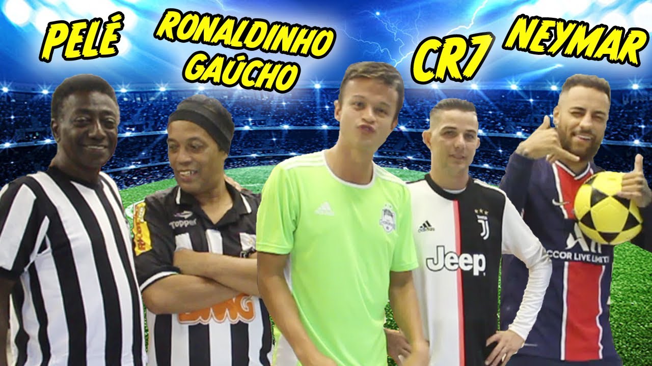 NEYMAR x CR7 x RONALDINHO x PELÉ - QUEM É MELHOR NO FUTMESA???