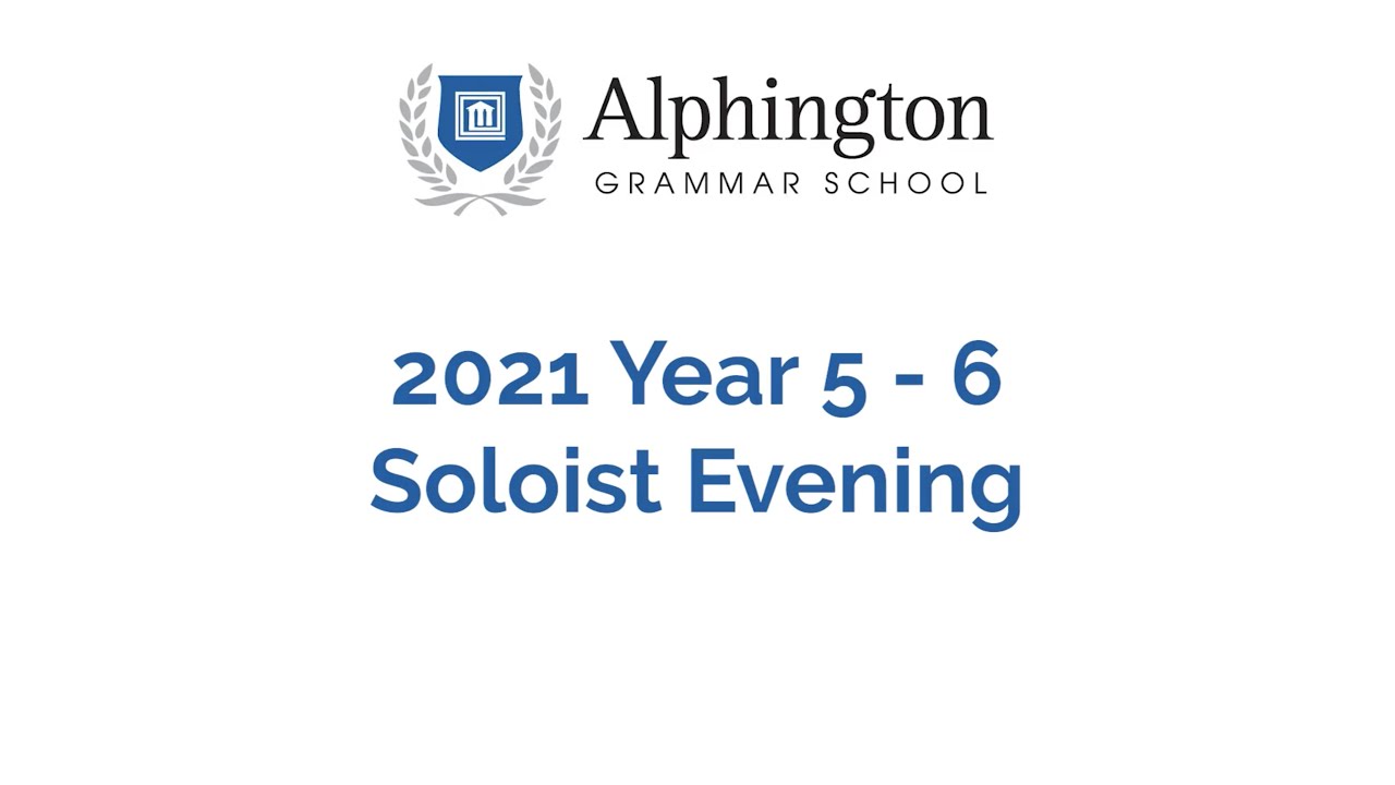 2021 - AGS Soloist Evening: Years 5 - 6
