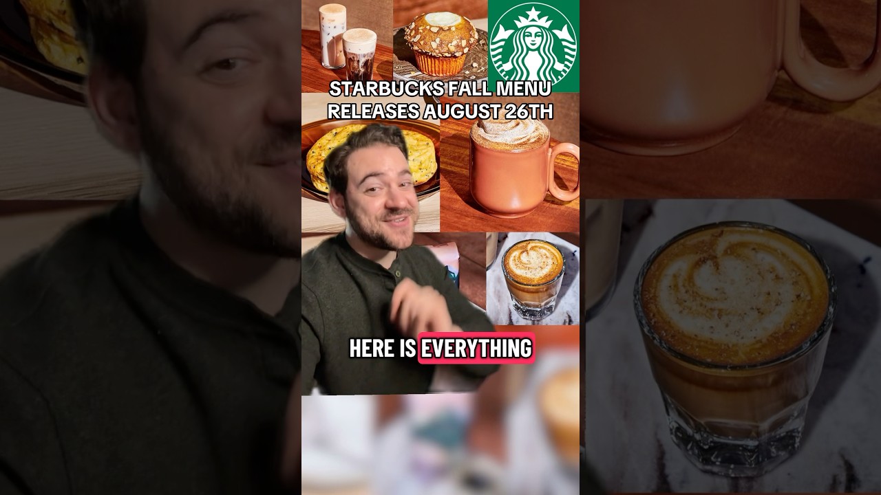 Starbucks fall menu releases August 26th #starbucks #coffee #fastfood #pumpkinspiceseason