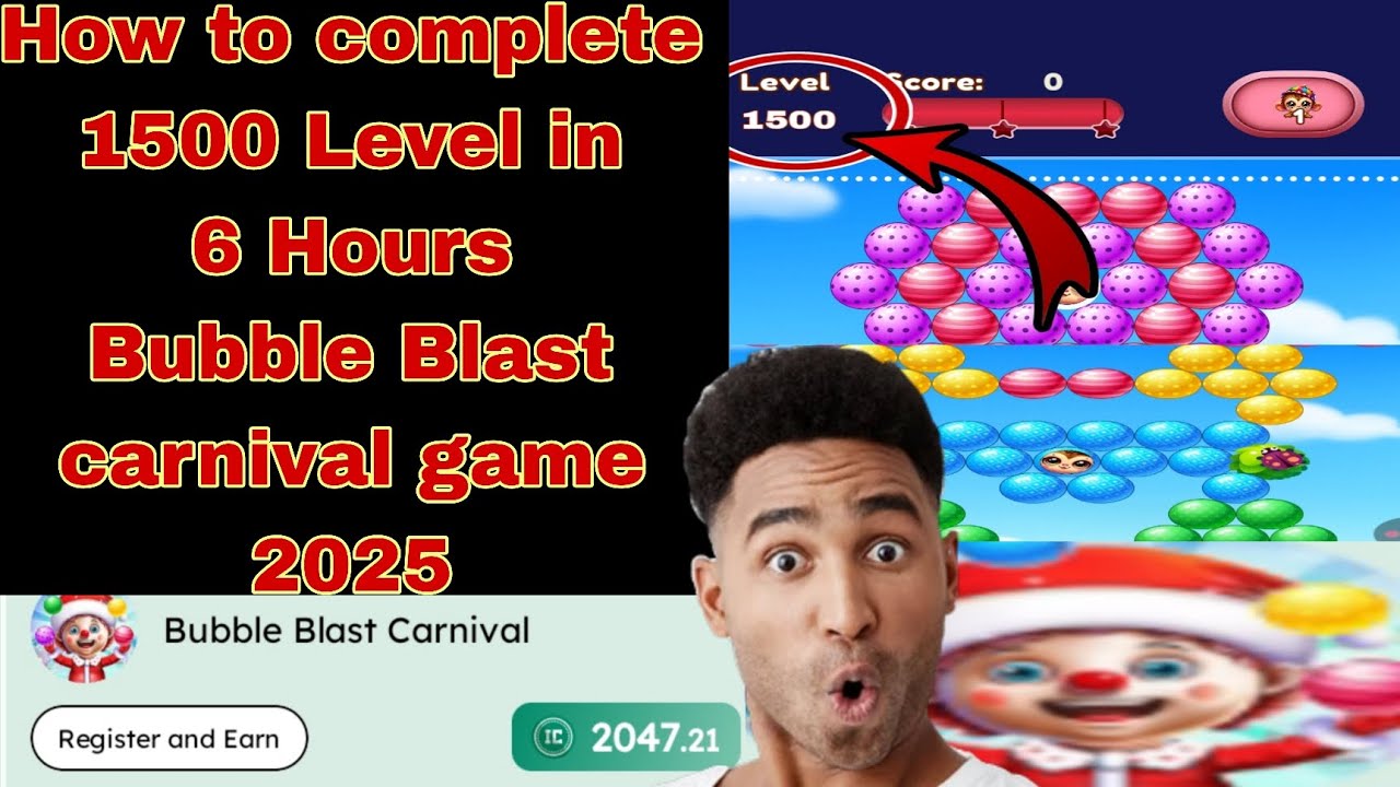 Как пройти 1500 уровень игры Bubble Blast Carnival 2025