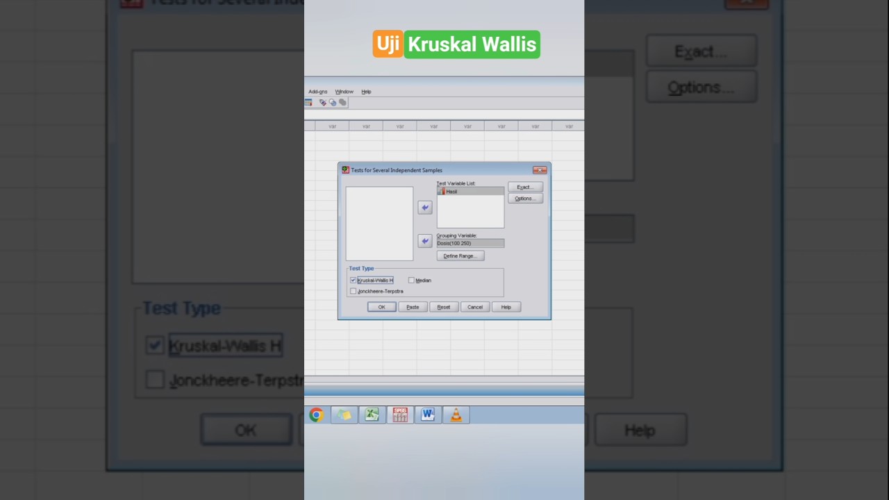 Uji Kruskal Wallis dengan SPSS 