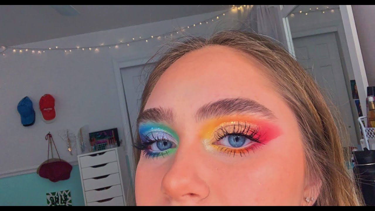Rainbow Eye Makeup // Colourpop Fade Into Hue Palette