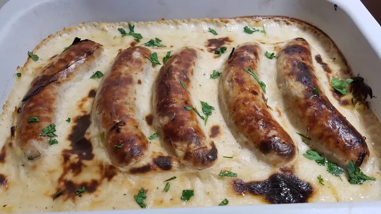 kiełbasa biała z porem w sosie chrzanowym  mój flagowy przepis wielkanocny.