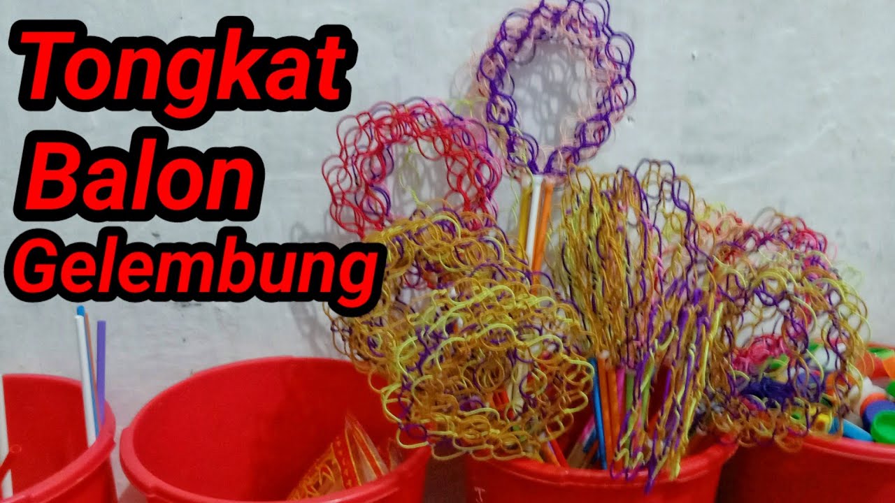 #110.Cara Membuat Stik Tiupan / Tongkat Peniup Balon Gelembung Sabun