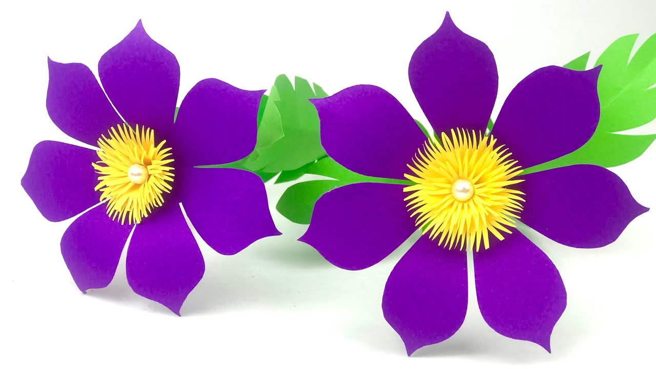 Beautiful Paper Flower Making | Home Decor | Beautiful Paper Flowers | Paper Craft | Crafts DIY