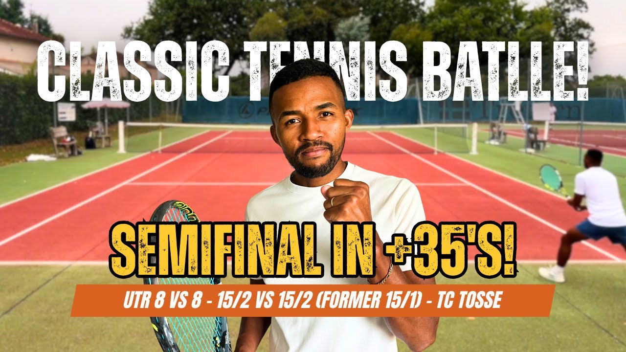 Classic Tennis Battle: Huge Forehands & Wicked Slices! | 15/2 vs 15/2 | Semifinal +35's Tosse TC