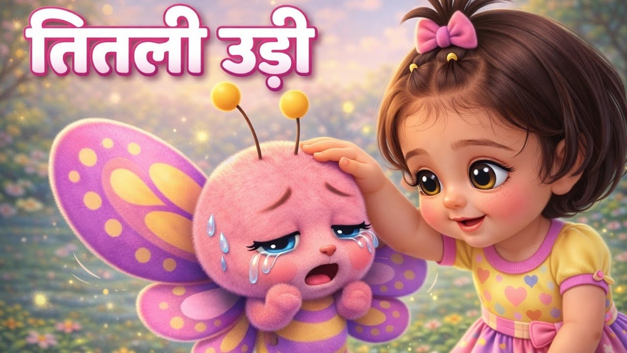 तितली उड़ी 🦋| titli udi ud na saki | titli rani badi sayani | titali udi bus par | #kidsrhymes |poem