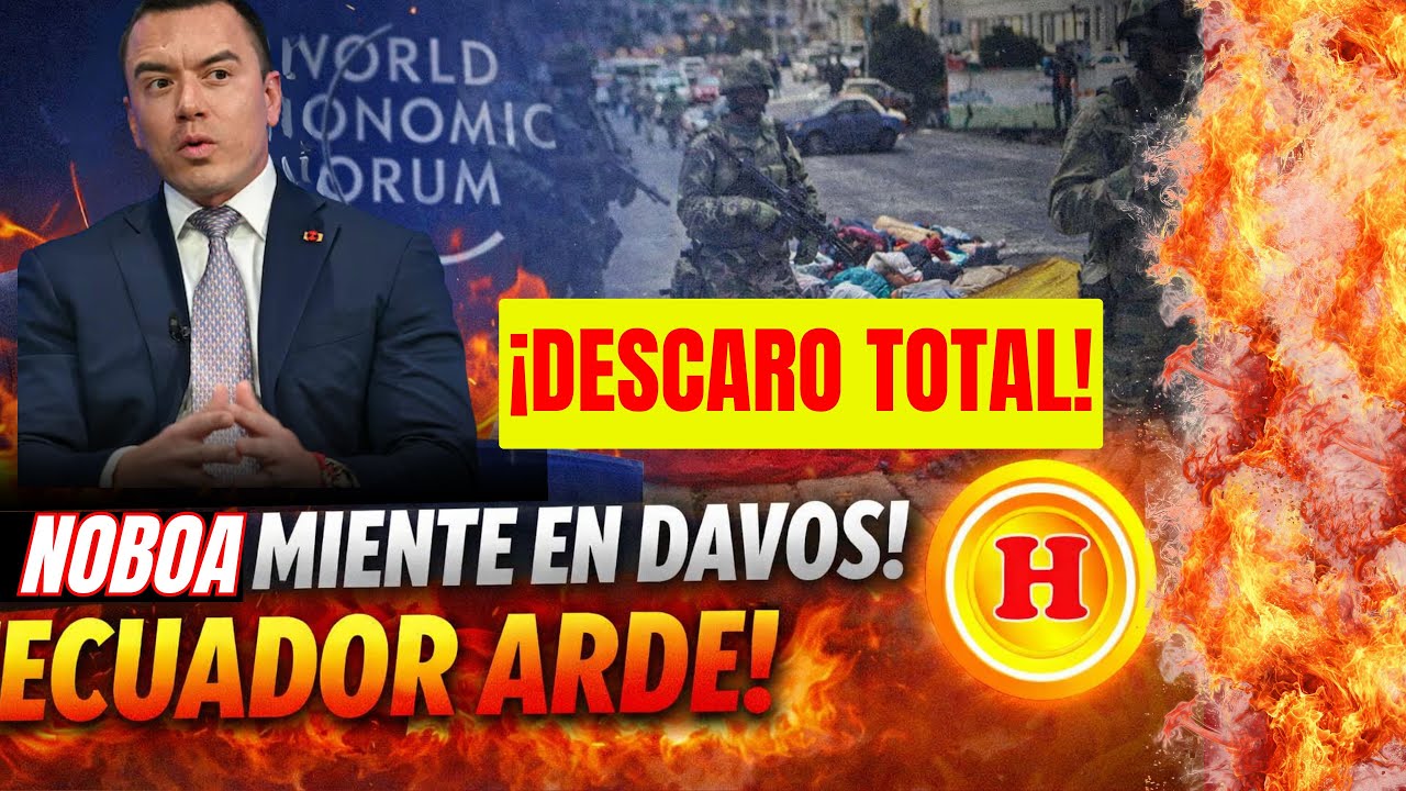El Espejismo de Davos: Noboa y sus Cifras en un Ecuador Convulso