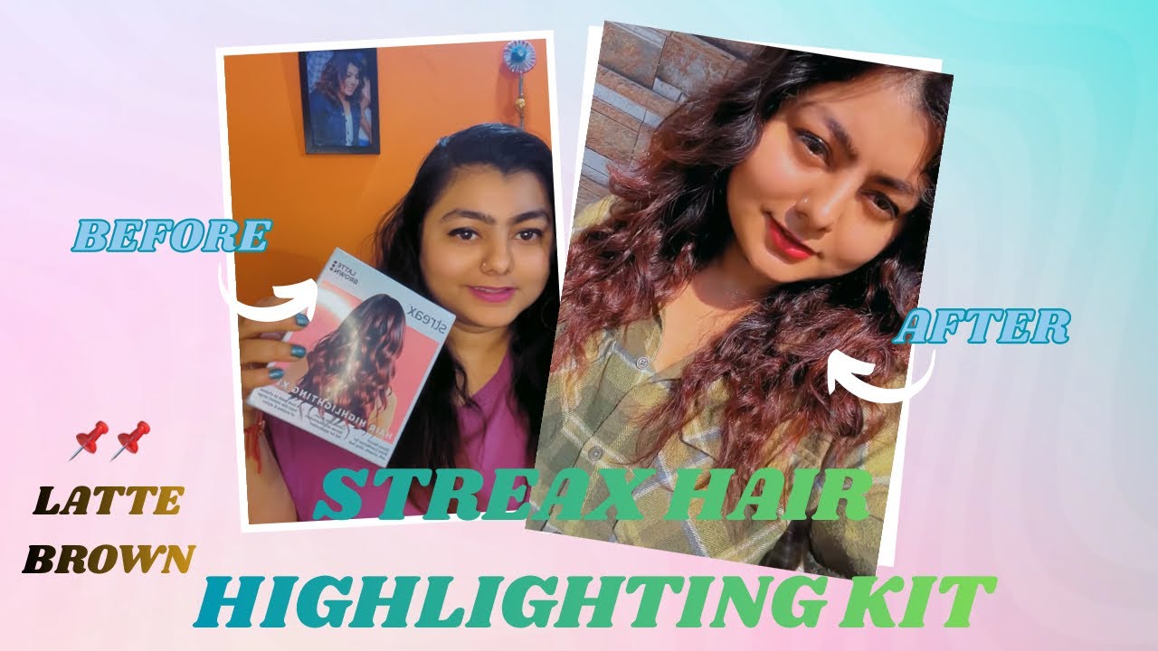 I Tried Streax Latte Brown Highlights at Home 😍 | DIY Hair Color #streaxhaircolour @KENYVLOGS0320 