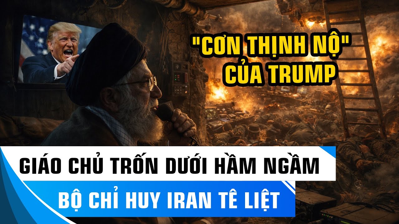 GIÁO CHỦ TRỐN DƯỚI HẦM NGẦM: IRAN TÊ LIỆT TRƯỚC "CƠN THỊNH NỘ" CỦA TRUMP