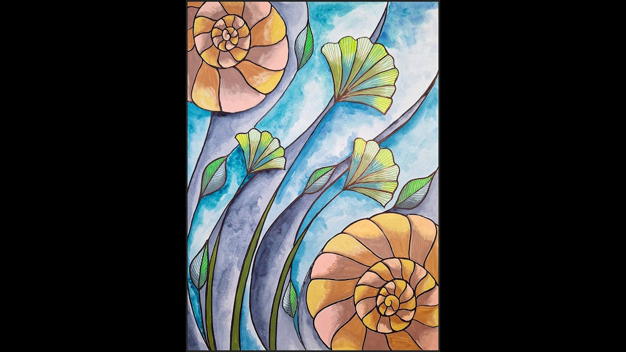 Art Journal Page - Acrylic Markers And Watercolors