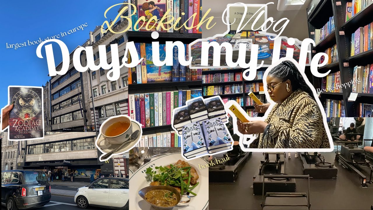bookish days in my life💝📚 book shopping & book haul Waterstones piccadilly, pilates, London diaries💫