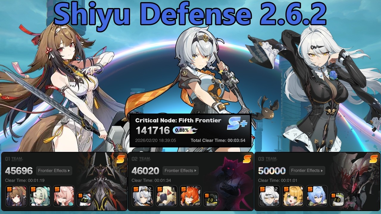 Shiyu Defense 2.6.2 | Score: 141716 (Top 0.88%) | Ye Shunguang ~ SAnby ~ Yixuan | Zenless Zone Zero