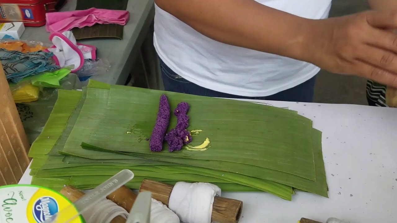 Preparing Puto Bumbong