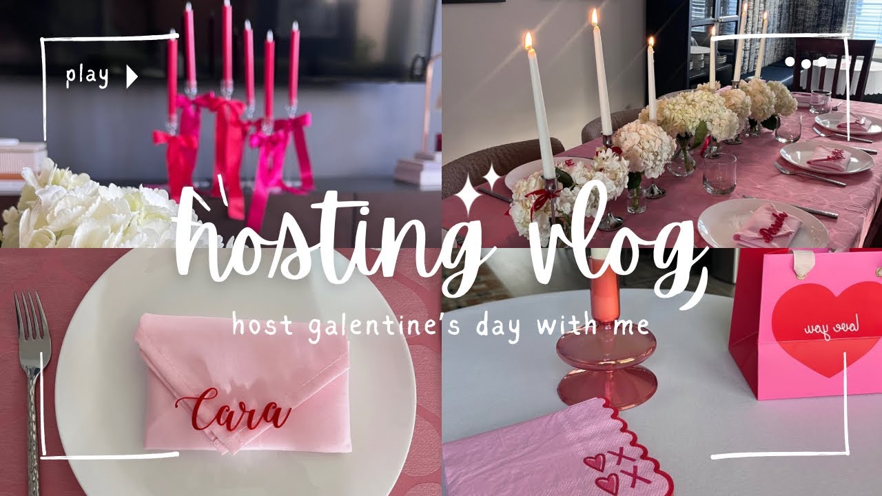 Come Host With Me! Galentine’s Day Dinner Party Prep + Party Details