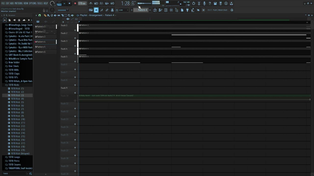 lost souls by Baby Keem ft Brent Faiyaz remake - the end (only one on youtube)