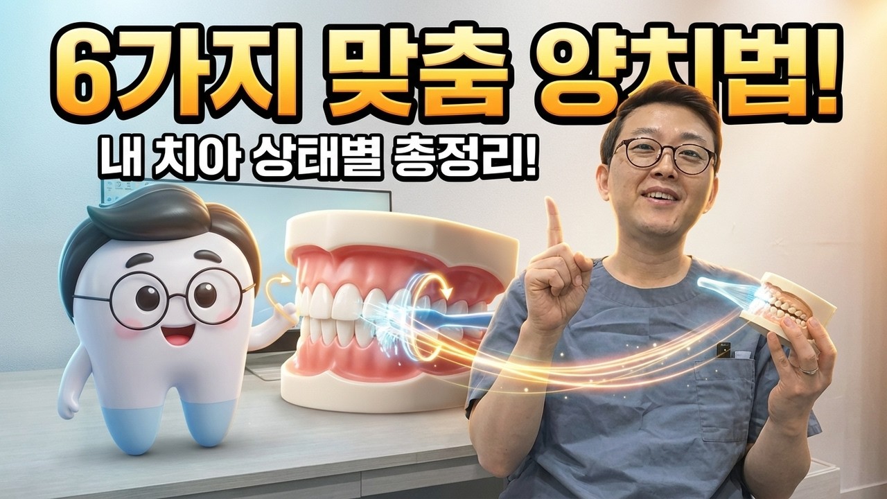 양치법이 무려 6가지?! 내 치아 상태별 맞춤 양치법 총정리