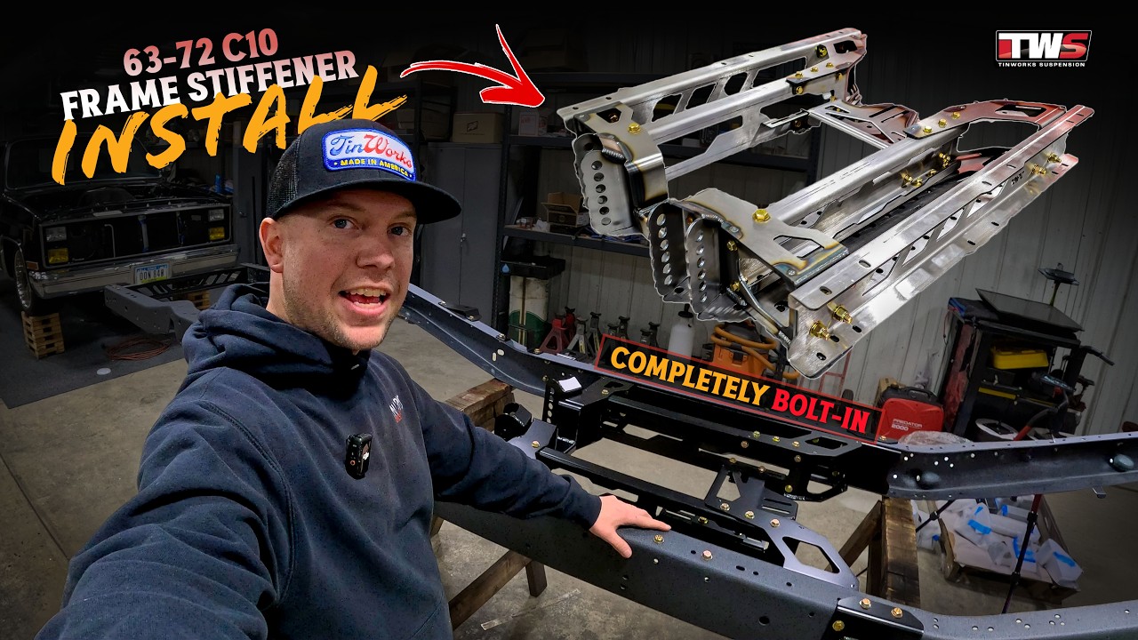 BOLT-IN FRAME STIFFENER: Tinworks 63-72 C10 Frame Stiffener is a Simple Install