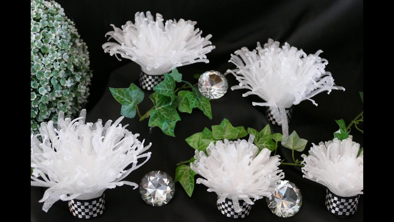 Super coole DIY Blüten aus einem speziellen Material – DIY Blütendeko, vielfältig verwendbar