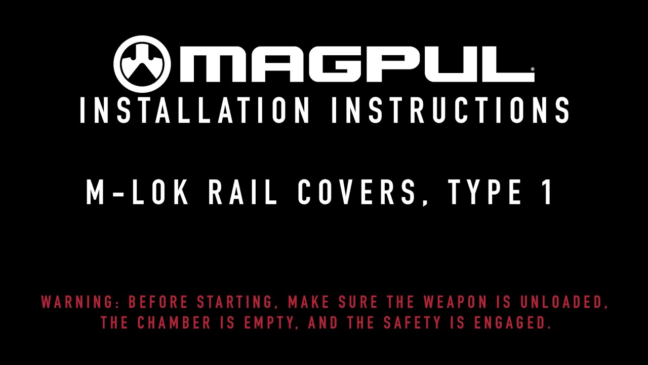 Magpul Instructions - M-LOK Rail Covers, Type 1
