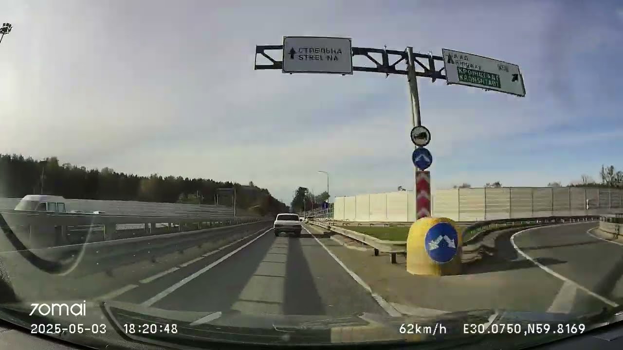 Driving in St.Petersburg agglomeration: Павловск - Красное Село - Стрельна - Кронштадт 03/05/2025 4x