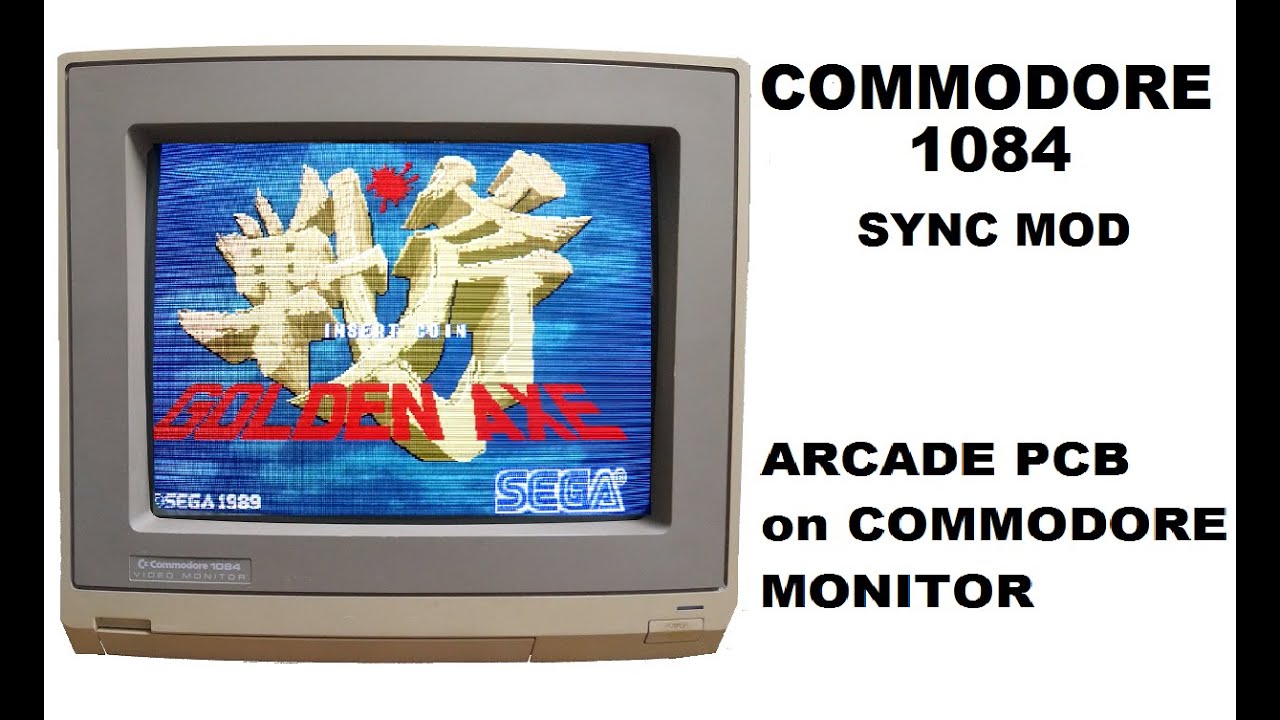 COMMODORE MONITOR 1084 ( MOD for ARCADE PCB )