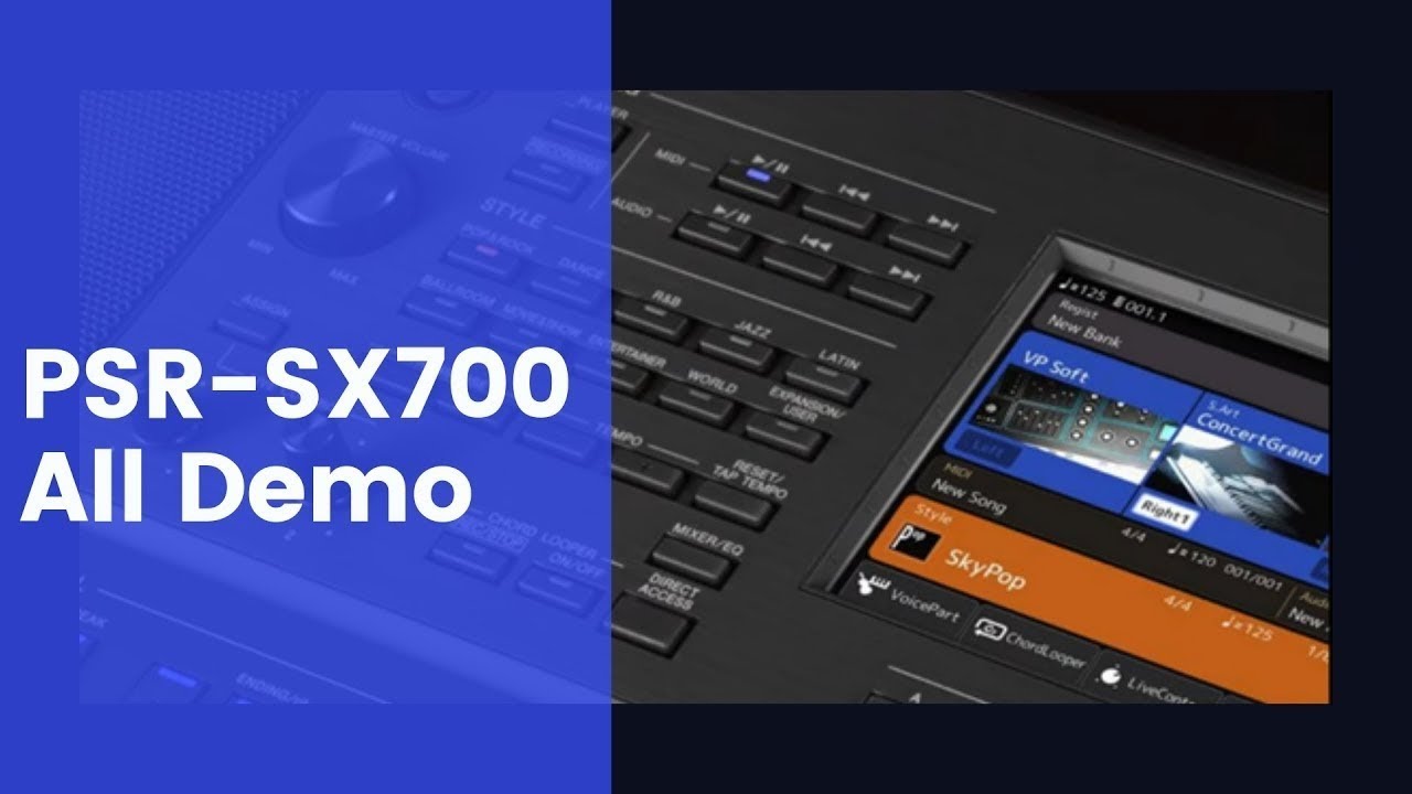 PSR-SX700 All Demo, No Talking!