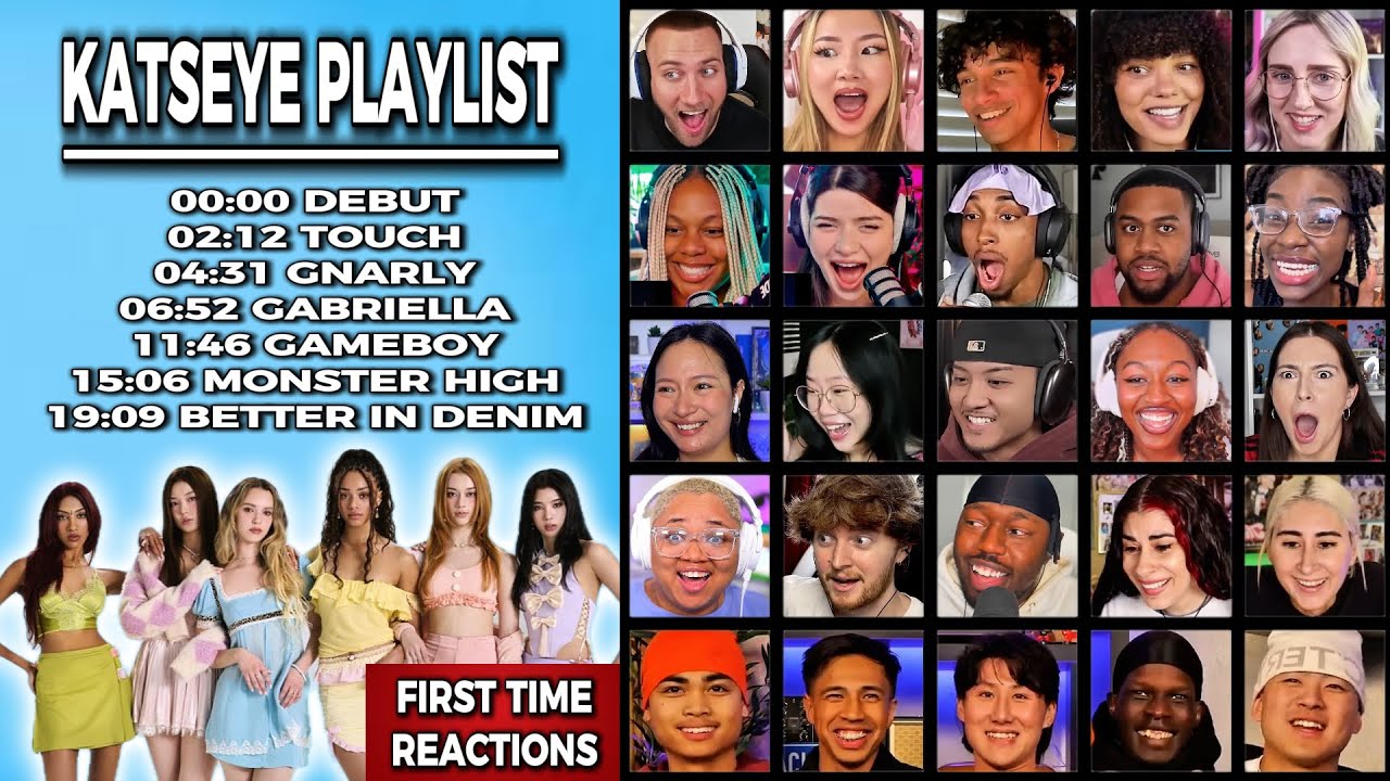 KATSEYE FULL PLAYLIST REACTION MASHUP