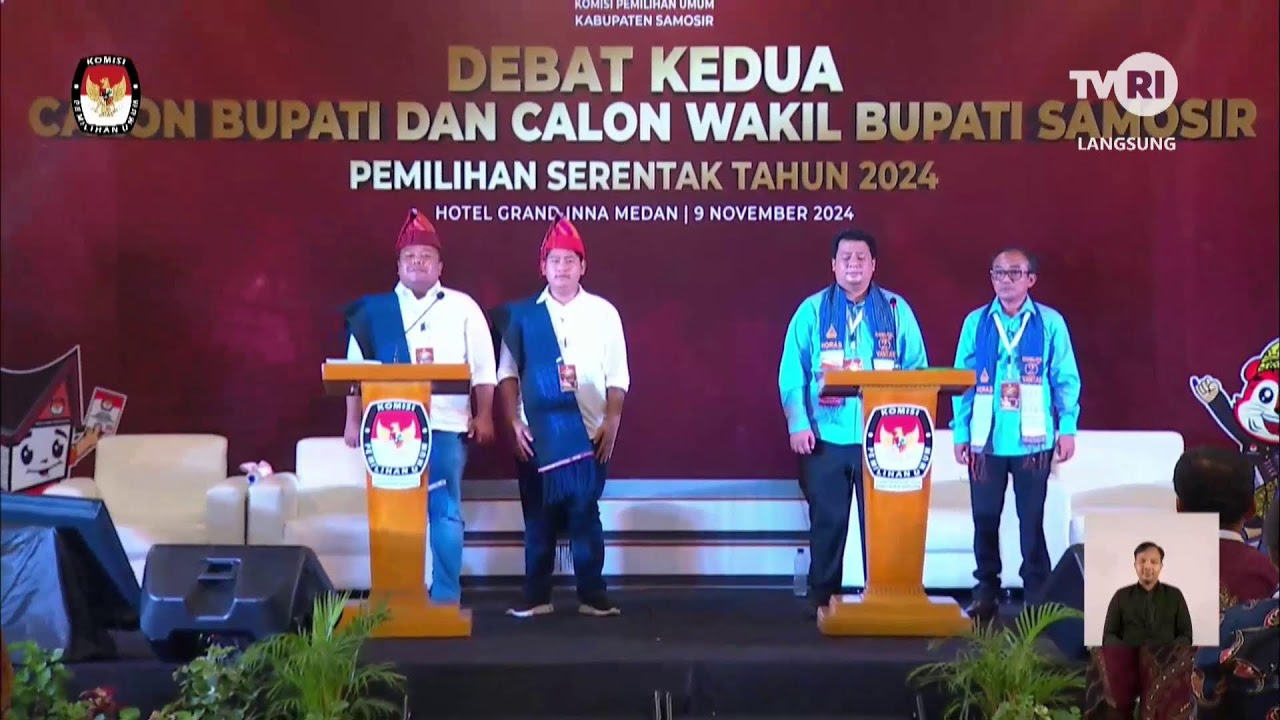 DEBAT KEDUA CALON BUPATI DAN WAKIL BUPATI KABUPATEN SAMOSIR
