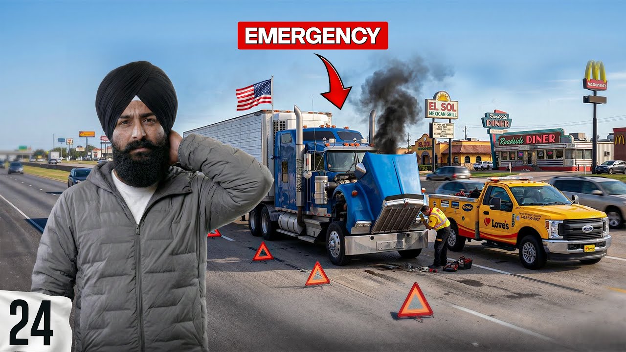 ਟਰੱਕ ਤੇ ਚੱਲਾ ਕੈਲੀਫੋਰਨੀਆ🇺🇸ਪਿਆ ਪੰਗਾ Texas to California on Truck😱