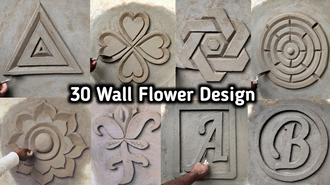 Wall Flower Design - 30 Flower Design