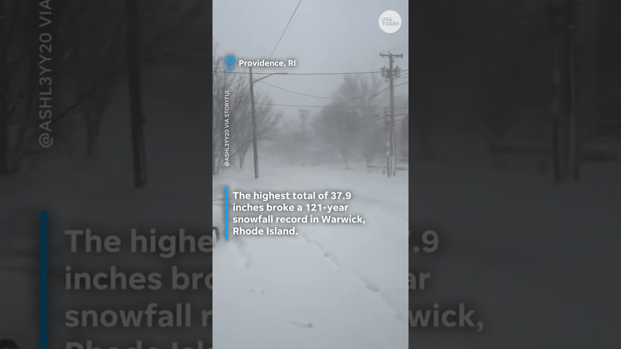 Northeast digging out from historic blizzard's record-breaking snow