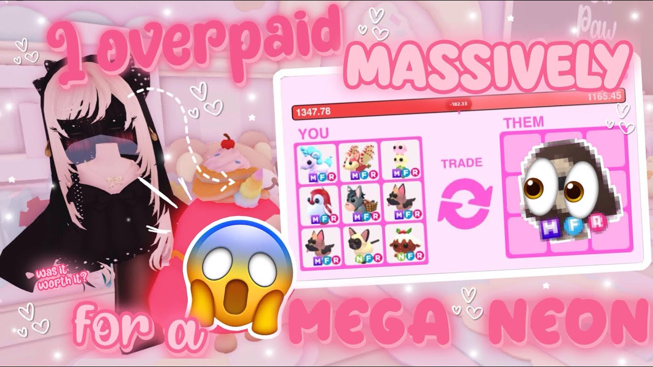 𝜗ৎ ⋆˙⟡ I OVERPAID for this INSANE MEGA NEON! ♡ Was it worth it? 👀 ♡ | Adopt me 
