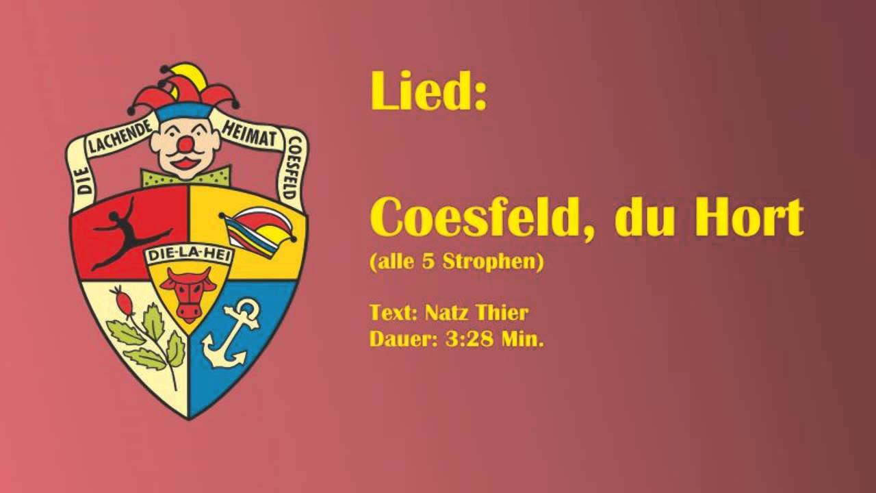 Lied: Coesfeld, Du Hort (alle Strophen)