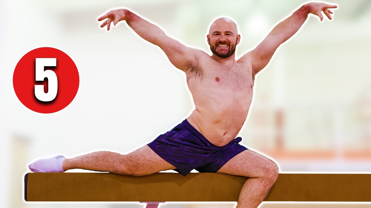 MAN Learns WOMEN'S BEAM ROUTINE!!