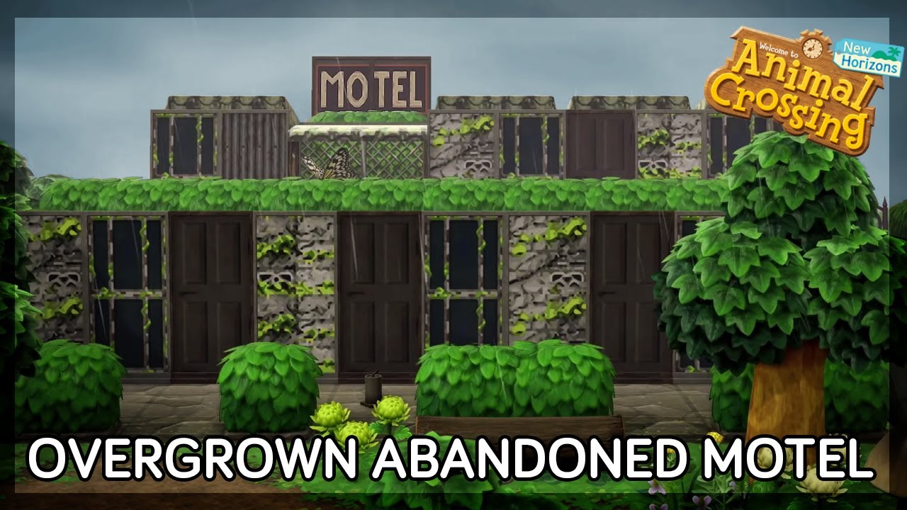Overgrown Abandoned Motel 🏚️ (speed build) // Swampcore Island // Animal Crossing