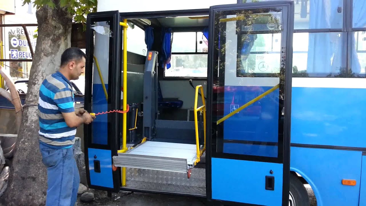 halk otobüsü engelli rampası
