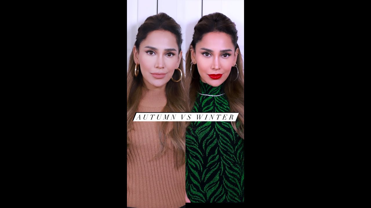 Winter palette colours VS Autumn - after House of Colour personal analysis
