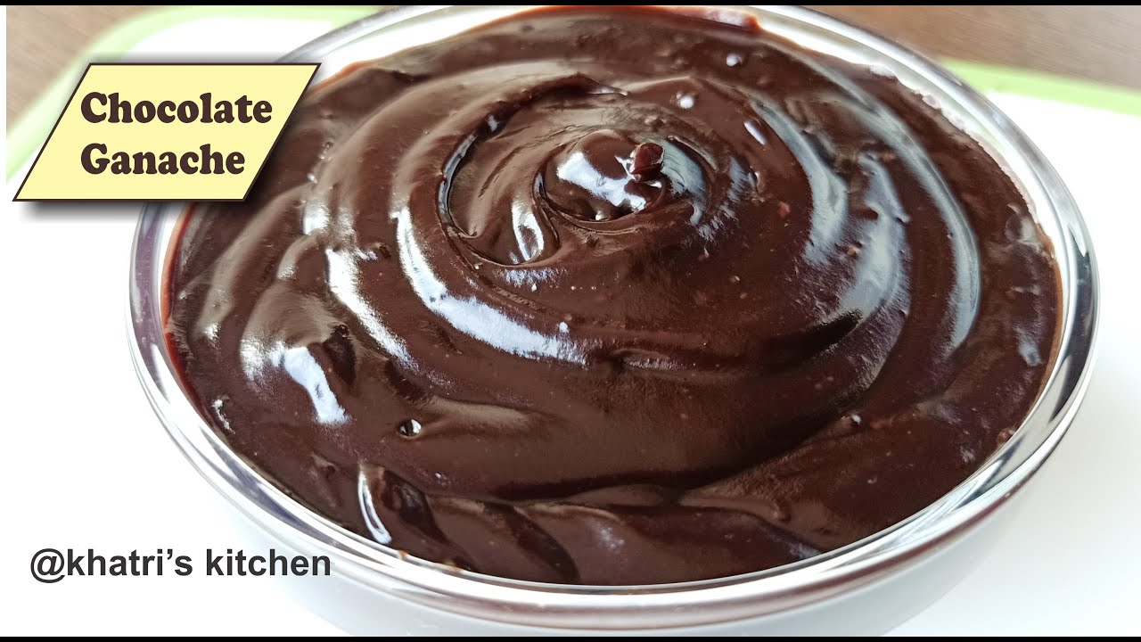 Chocolate Ganache Recipe In Hindi - Cake Frosting Without Cream - By Khatri's Kitchen