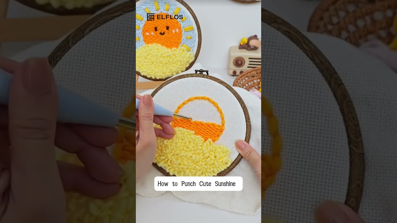 Punch Needle Embroidery for Kids &mdash;  Beginner Friendly