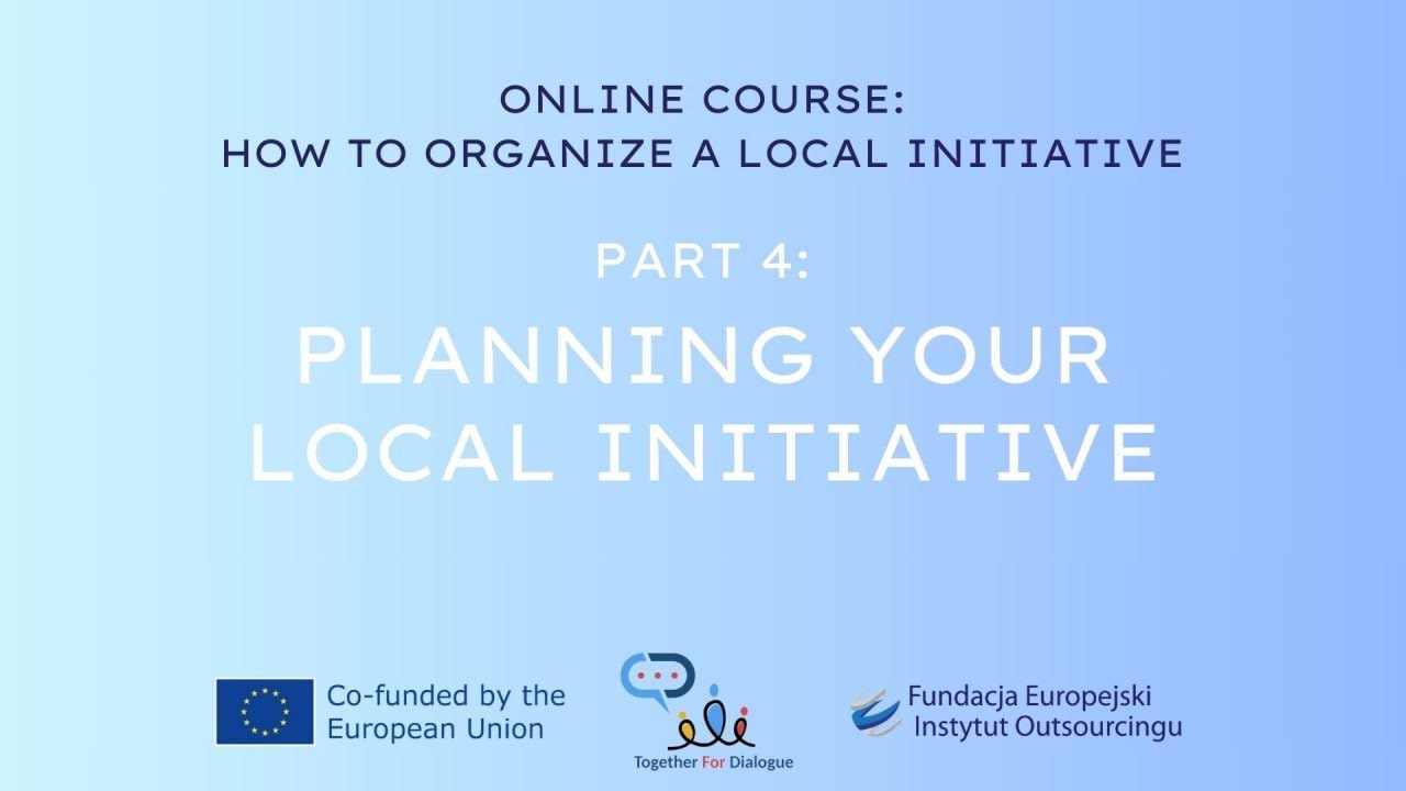 Planning your local initiative