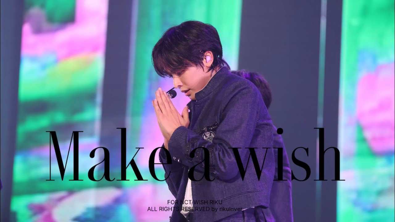 [4k] Make a wish - NCT WISH 리쿠 직캠  (RIKU focus) | LOG in SEOUL