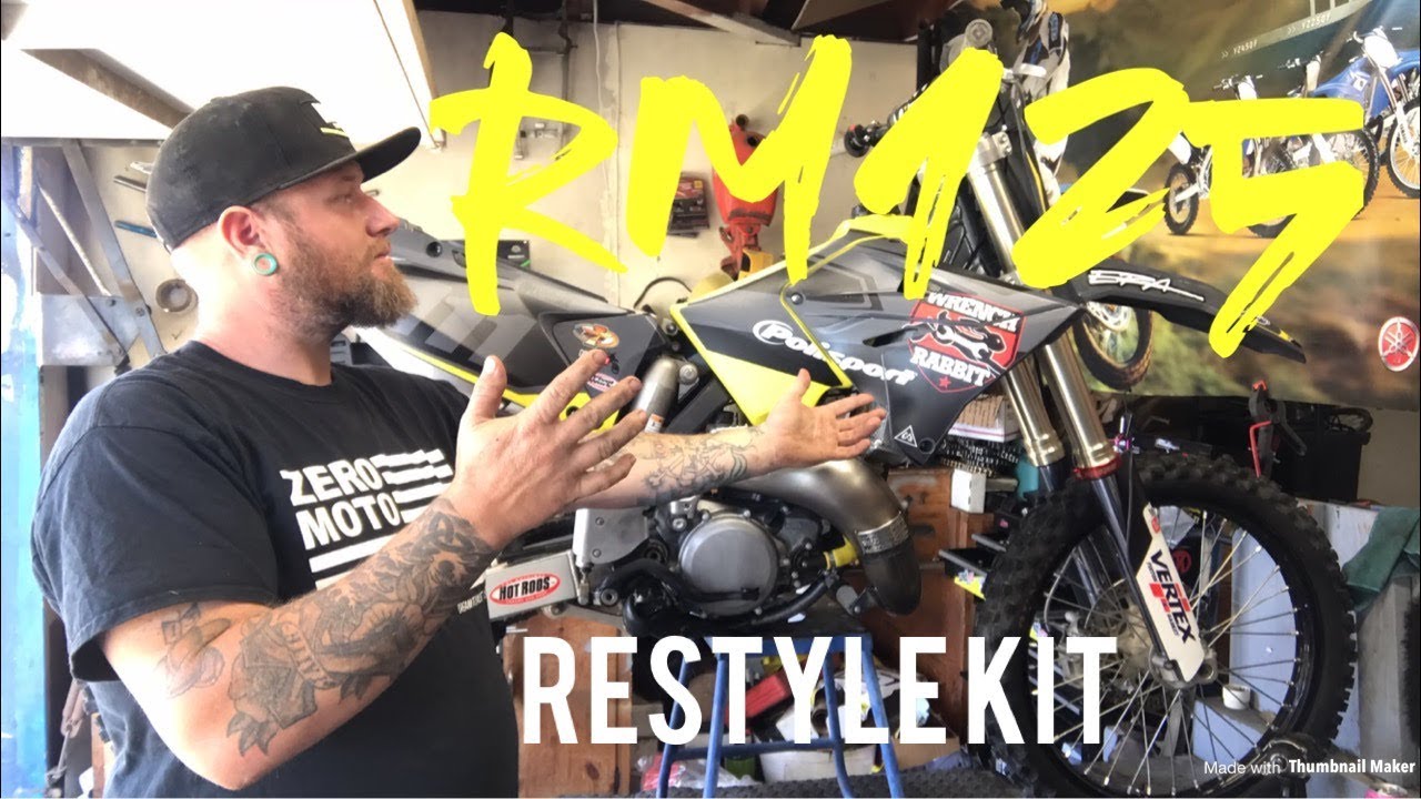Part 3 RM125 facelift polisport restyle kit