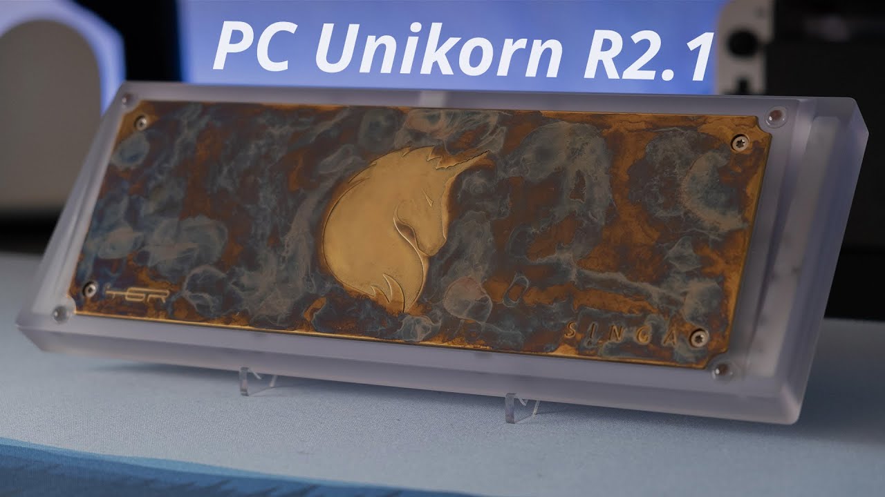 PC Unikorn R2.1 with SP Star Meteor Whites on Alu Half Typing Sounds
