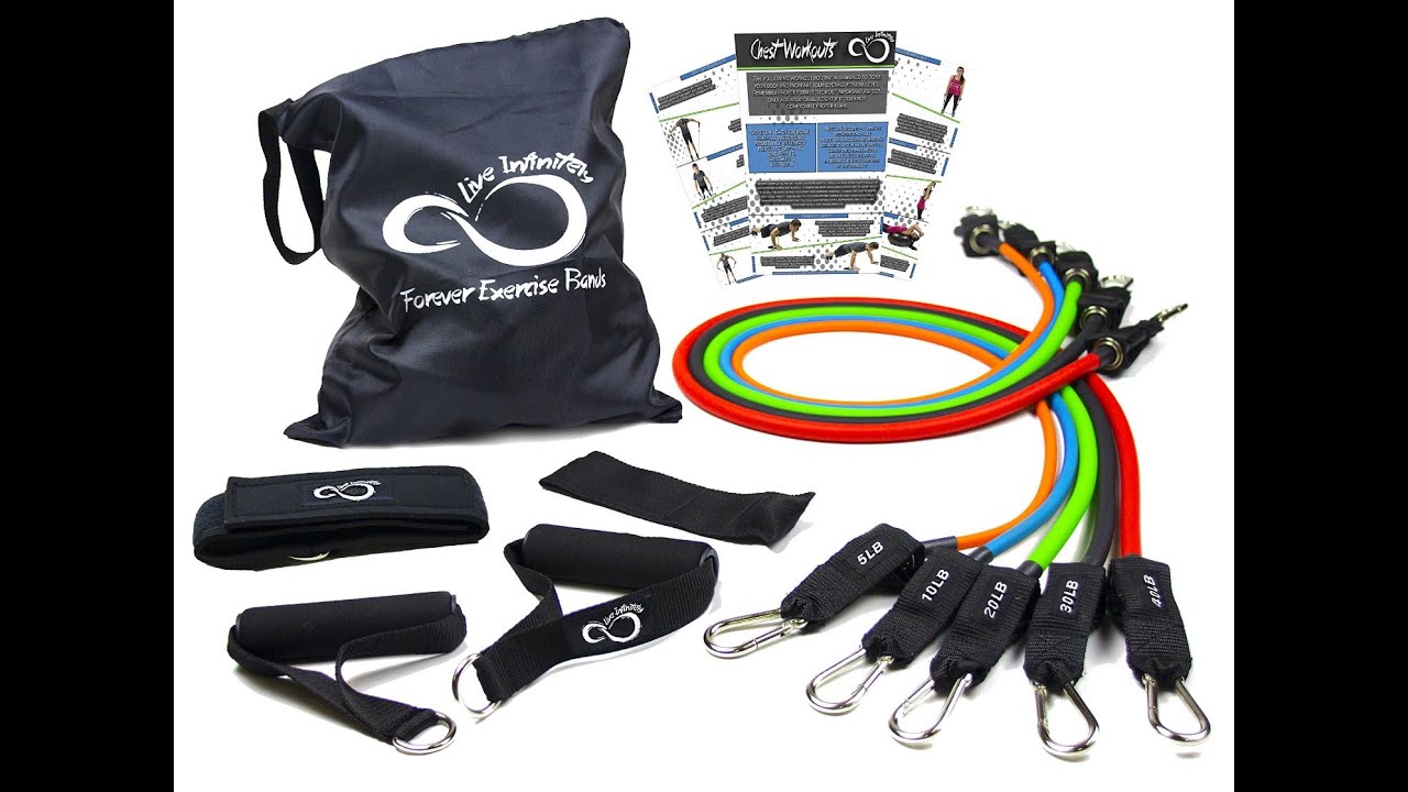 Set Of Workout Resistance Bands By Live Infinitely