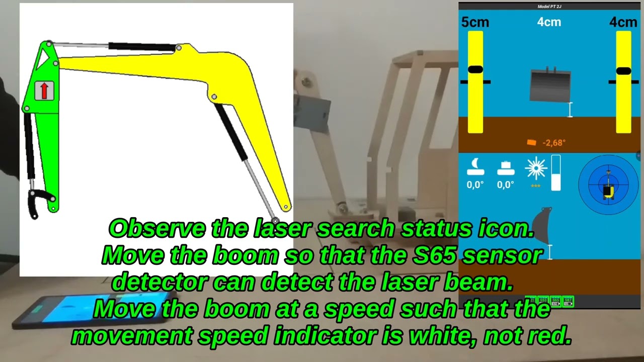 BlueDig – a measurement system for excavators – compatible with a laser level