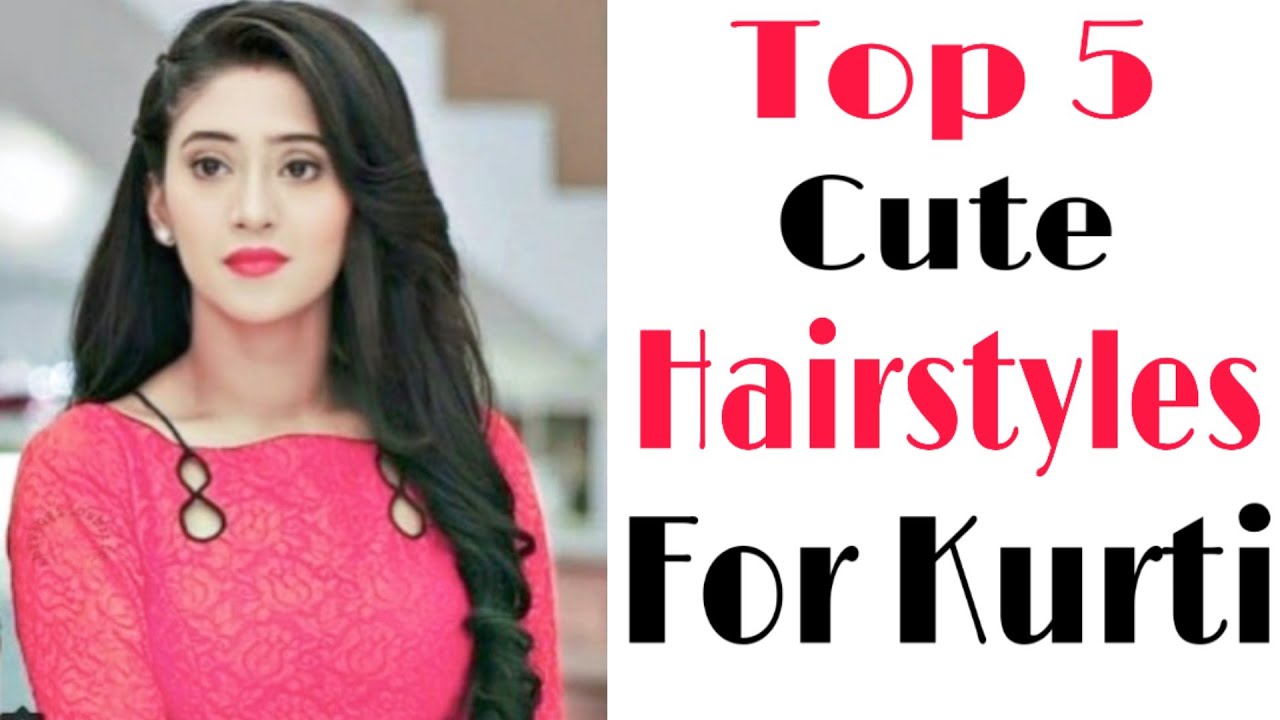 Top 5 cute hairstyles for kurti | front hairstyles | new hairstyles | trendy hairstyles