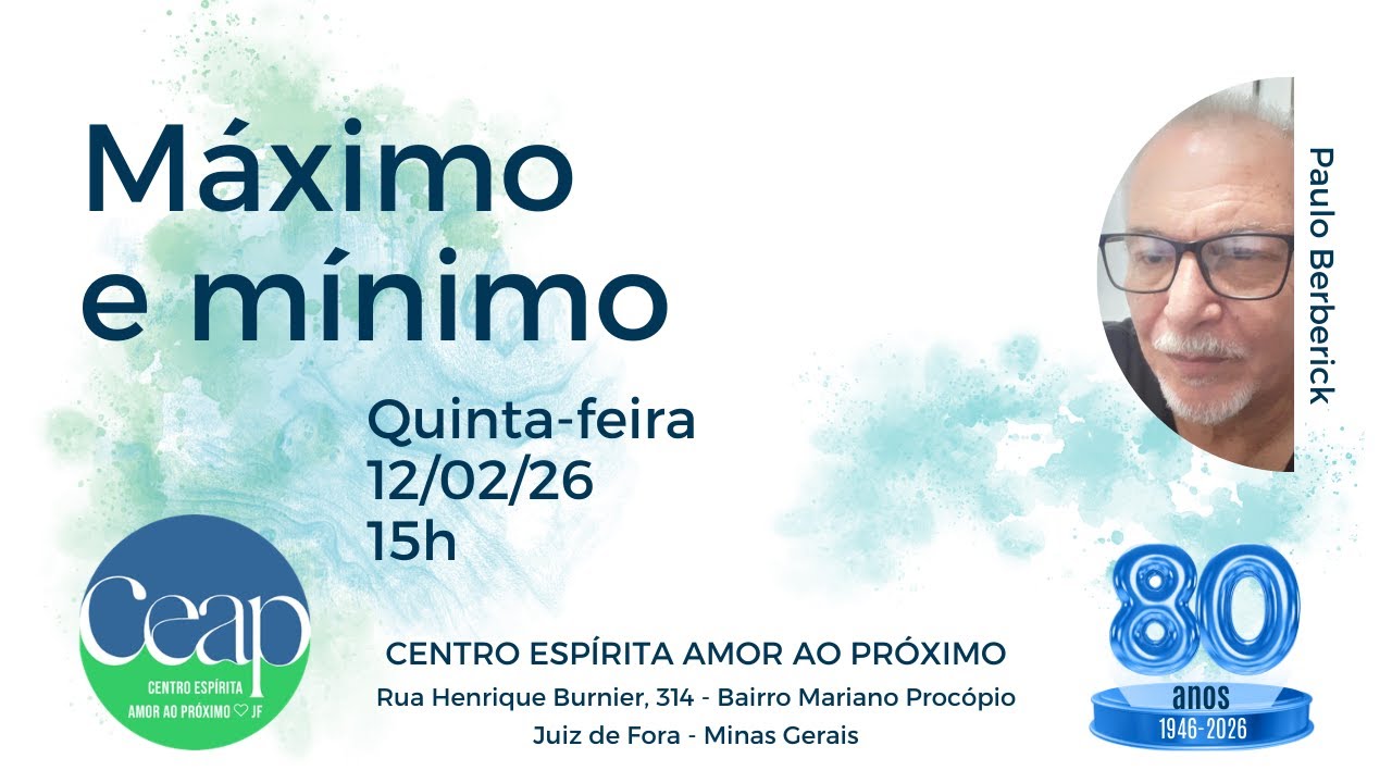 MÁXIMO E MÍNIMO: Paulo Berberick